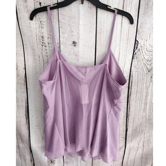 Studio 1940 NEW VTG Y2K FAIRY Purple Silver Shimmer VNeck Tank 20 Plus GOING OUT - Picture 4 of 9